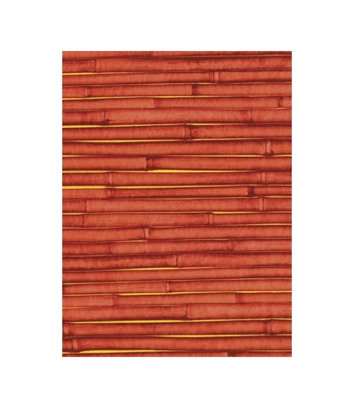 Papel Fino Decopatch Nº 507 "Bambu rojo" 30X40 cm-Papel Fino Decopatch-Batallon Manualidades