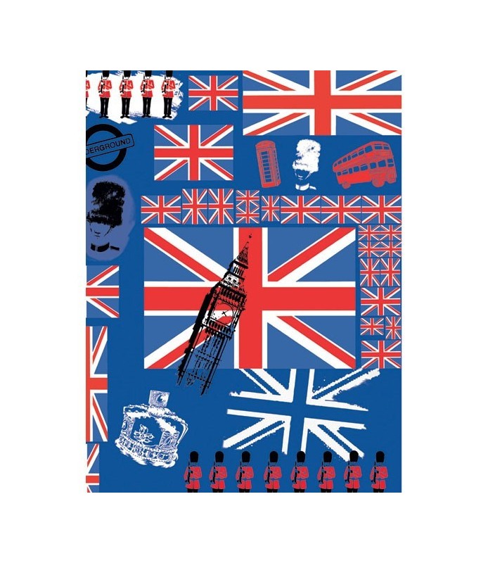 Papel Fino Decopatch Nº 530 "British" 30X40 cm-Surtidos-Batallon Manualidades