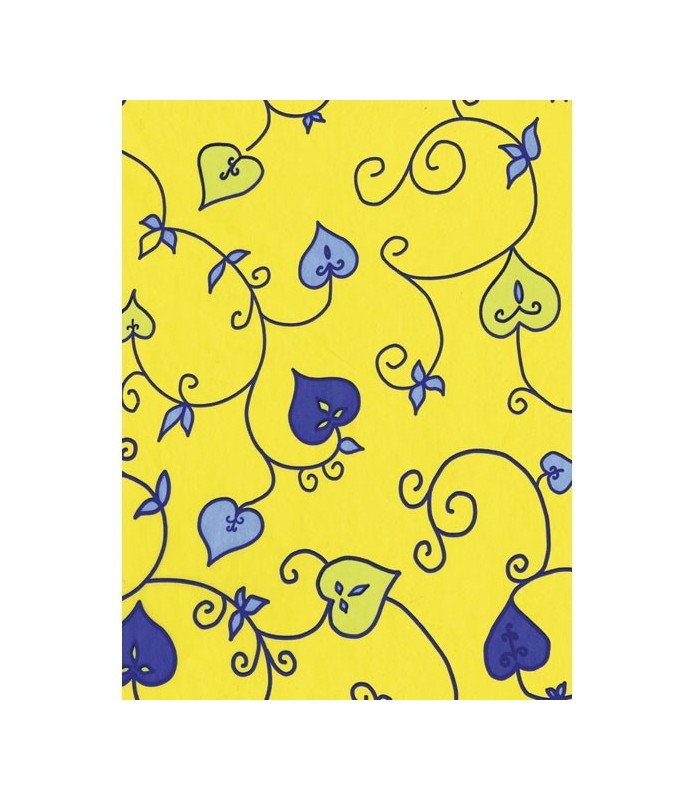 Papel Fino Decopatch Nº 325 "Redaderas azul/amarillo" 30X40 cm-Papel Fino Decopatch-Batallon Manualidades