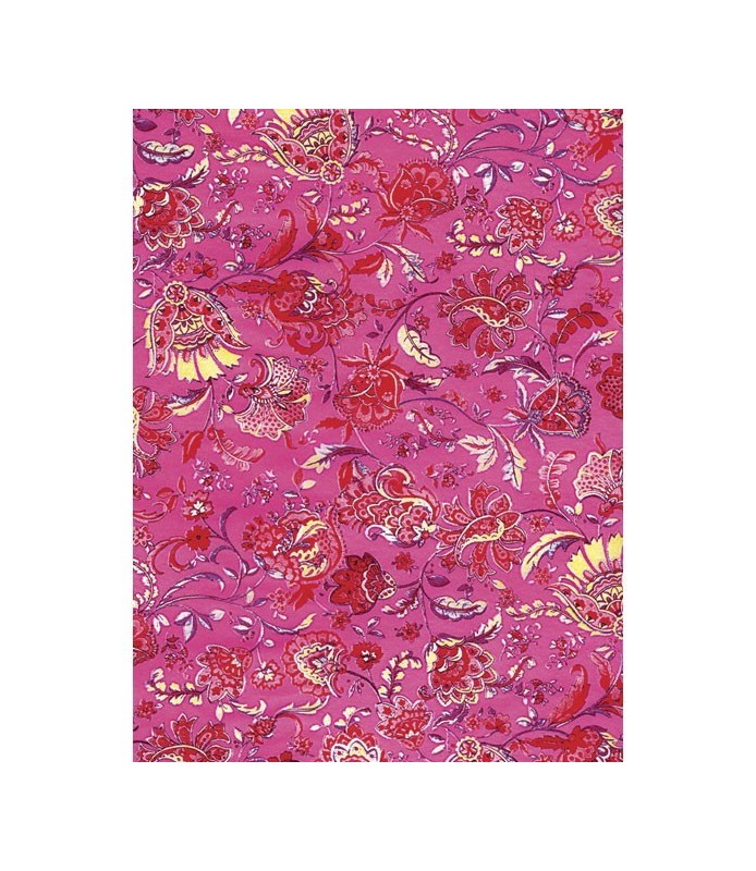 Papel Fino Decopatch Nº 338 "Flores rojo/rosa" 30X40 cm