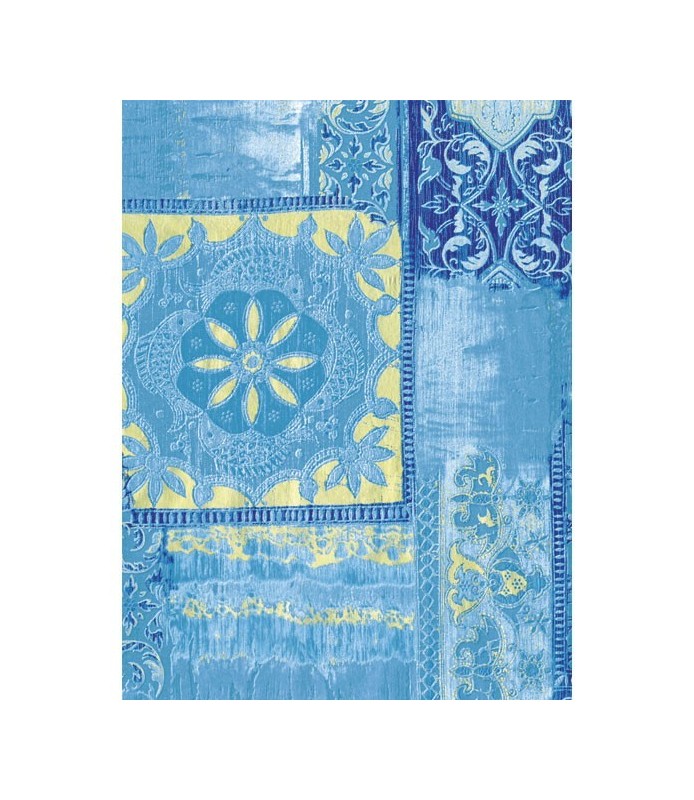 Papel Fino Decopatch Nº 476 "Mantel azulado" 30X40 cm-Estampados-Batallon Manualidades