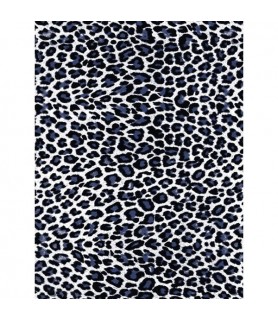 Papel Fino Decopatch Nº 614 "Leopardo azul y negro" 30X40 cm-Papel Fino Decopatch-Batallon Manualidades