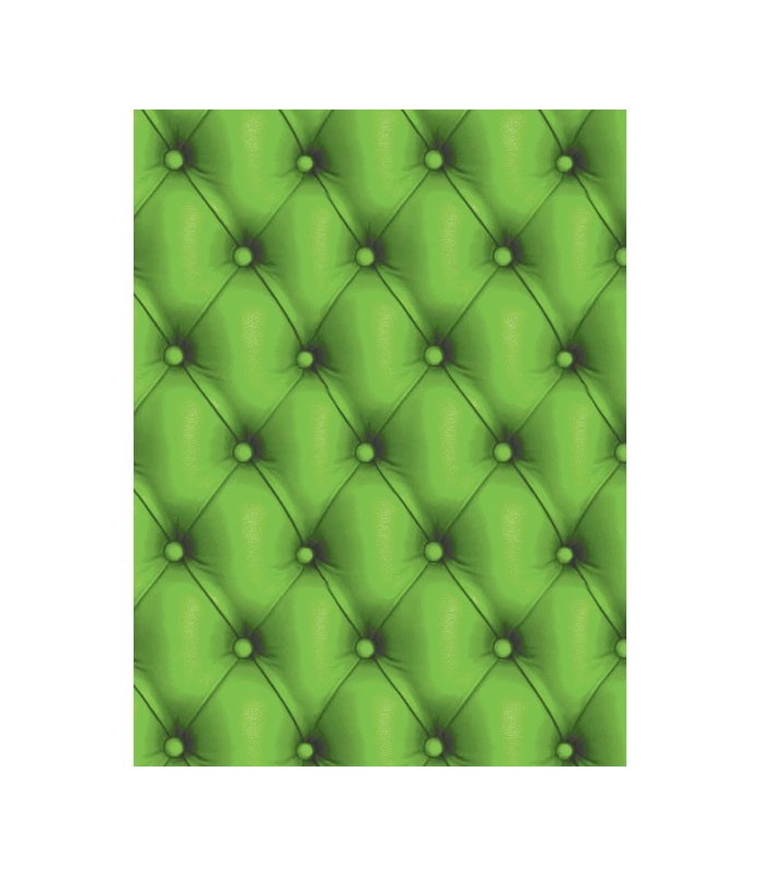 Papel Fino Decopatch Nº 618 "Tapizado verde" 30X40 cm-Papel Fino Decopatch-Batallon Manualidades