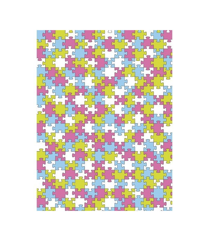 Papel Fino Decopatch Nº 624 "Puzzle" 30X40 cm