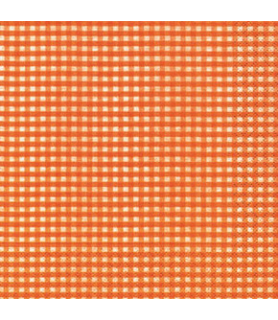 Servilleta Cuadros Vichy Naranja-Diseños Básicos-Batallon Manualidades