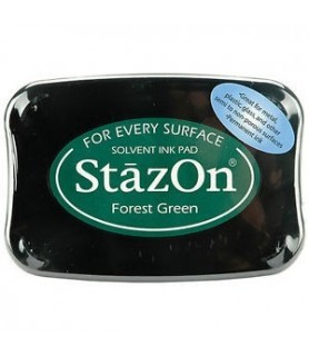Tampón de tinta StazOn Verde "Forest green"-Tampones de Tinta-Batallon Manualidades