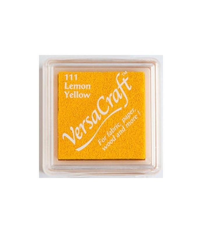 Tampón de tinta pequeño color amarillo Lemon Yellow "Versacraft"