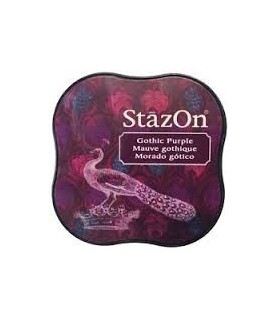 Tampón de tinta mediano Morado Gótico "StazOn"-Tampones de Tinta-Batallon Manualidades