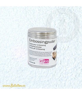 Polvos para Embossing color Blanco-Embossing-Batallon Manualidades