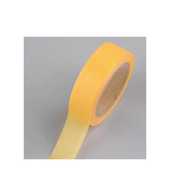 Washi tape amarillo 15mm. "Efco"-Washi Tape Liso-Batallon Manualidades