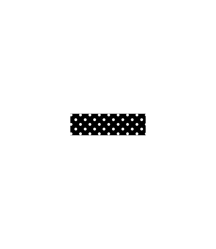 Washi tape puntitos negro gris 15mm. "Folia"