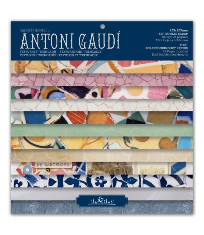 Bloc de 24 hojas "Antoni Gaudí" 20x20 cm