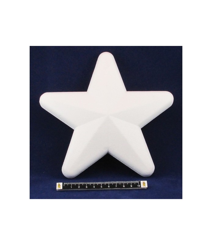 Estrella de corcho blanco de 20 cm-Corcho Blanco-Batallon Manualidades
