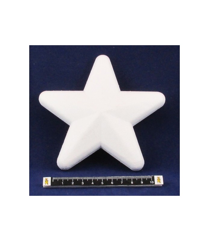 Estrella de corcho blanco de 15 cm-Corcho Blanco-Batallon Manualidades