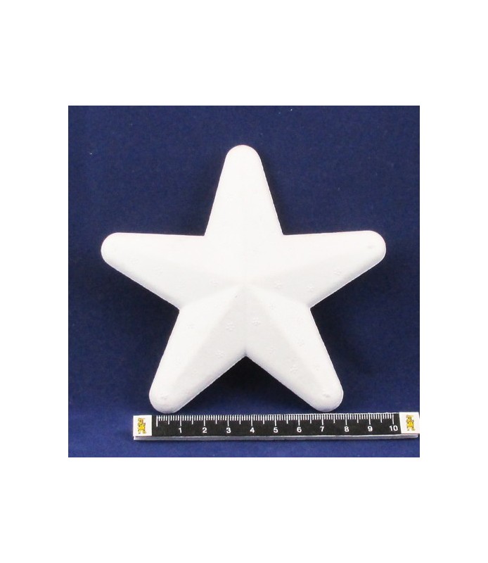 Estrella de corcho blanco de 13 cm-Corcho Blanco-Batallon Manualidades