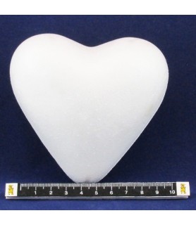 Corazón de corcho blanco de 15 cm-Corcho Blanco-Batallon Manualidades