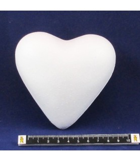 Corazón de corcho blanco de 11 cm-Corcho Blanco-Batallon Manualidades