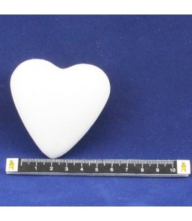 Corazón de corcho blanco de 7 cm-Corcho Blanco-Batallon Manualidades