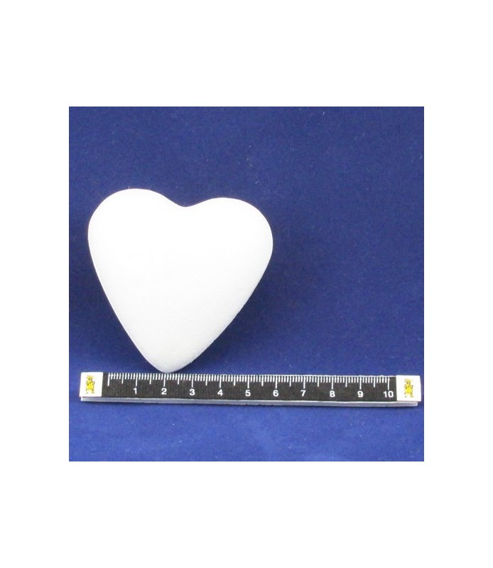 Corazón de corcho blanco de 7 cm-Corcho Blanco-Batallon Manualidades