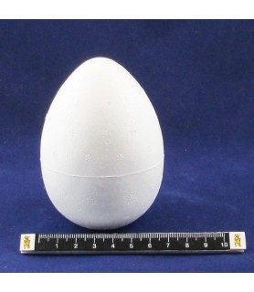 Huevo de corcho blanco de 10 cm-Corcho Blanco-Batallon Manualidades