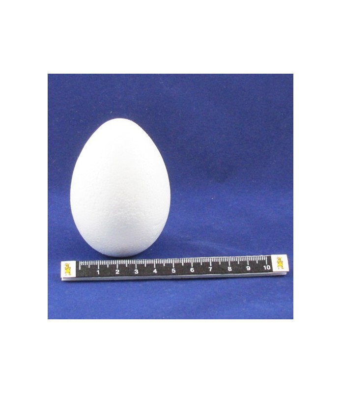 Huevo de corcho blanco de 8 cm-Corcho Blanco-Batallon Manualidades