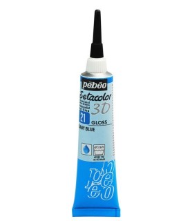 Setacolor 3D Pebeo 20 ml Azul Bebe-Pinturas Relieve Fashion-Batallon Manualidades