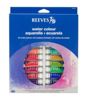 Pack tubos de Acuarelas 24 colores Reeves-Packs y Estuches de Acuarela-Batallon Manualidades