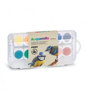 Caja de Acuarelas 24 colores Primo 30 mm-Packs y Estuches de Acuarela-Batallon Manualidades