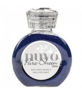 Bote de Purpurina 100 ml Nuvo Azul Sapphire Glitte-Purpurina en Polvo Nuvo-Batallon Manualidades