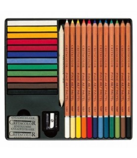 Caja de Metal de 27 piezas de Colores Pastel Cretacolor-Pasteles-Batallon Manualidades