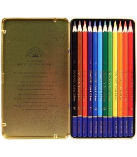 Caja de Metal 12 Colores Premium Fantasia-Estuches y Sets de Policromos-Batallon Manualidades