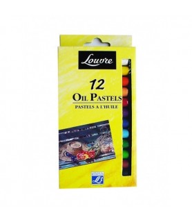 Caja de 12 colores de Pasteles al Oleo Louvre-Pasteles-Batallon Manualidades