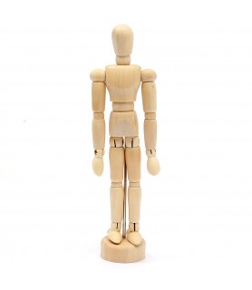 Maniqui de Madera Figura Masculina 40 cm-Maniquí de Madera-Batallon Manualidades