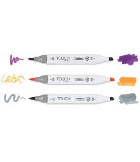 Set 6 Touch Twin Brush Colores Grises-Packs de Rotuladores-Batallon Manualidades