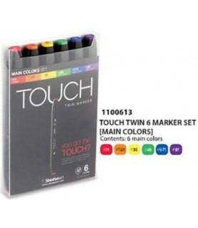 Set 6 Touch Twin Colores Basicos-Packs de Rotuladores-Batallon Manualidades