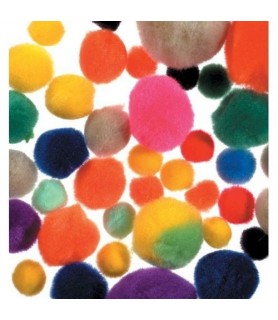 Bolsa de 96 pompones Multicolor Variados Efco-Fieltro-Batallon Manualidades