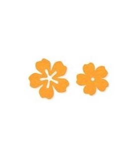 Par de Flores de Fieltro de 4,5 cm y 4 cm Efco Nar-Formas Troqueladas-Batallon Manualidades