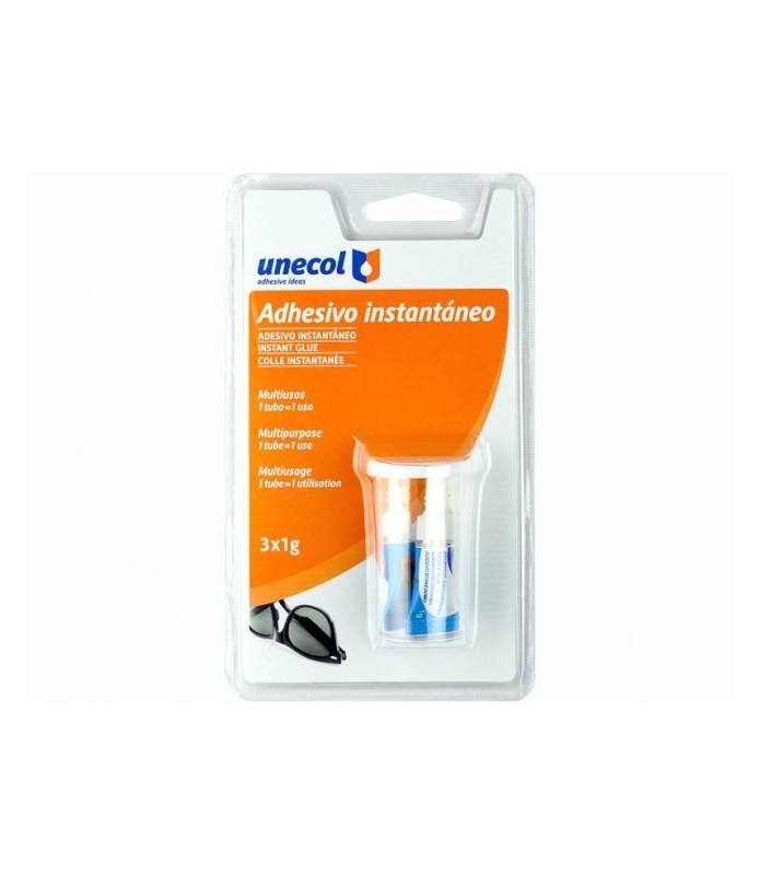 Adhesivo Instantaneo  3 x 1 g Unecol