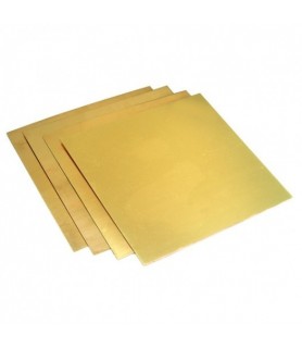 Plancha de Laton 20x30 cm x 0,3 mm