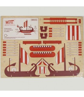 Chapa de madera Recortable 30 x 40 cm Barco Pirata-Planchas y listones-Batallon Manualidades