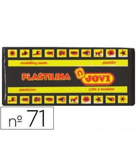 Plastilina Jovi 150 g Negro-Plastilina 150 g-Batallon Manualidades
