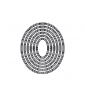 Troquel Fino Ovalo 62 x 73 mm para Misskuty-Troqueles de Metal-Batallon Manualidades