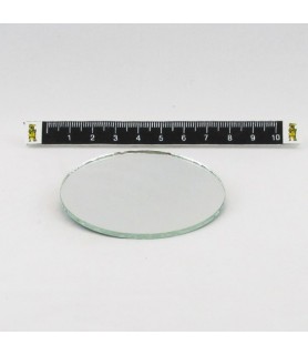 Espejo Redondo de 6,5 cm-Cristal Cerámica Plástico-Batallon Manualidades