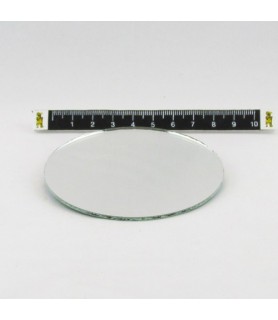 Espejo Redondo de 8 cm-Cristal Cerámica Plástico-Batallon Manualidades