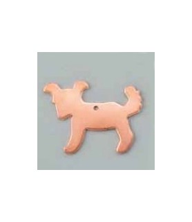 Figuras de Cobre  Perro 25 x 32 mm-Figuras Variadas-Batallon Manualidades