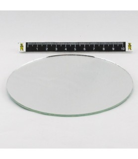 Espejo Redondo de 115 mm-Cristal Cerámica Plástico-Batallon Manualidades