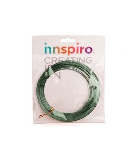 Aluminio Plano 3,5 x 1,0 mm - 5 mt Innspiro Verde