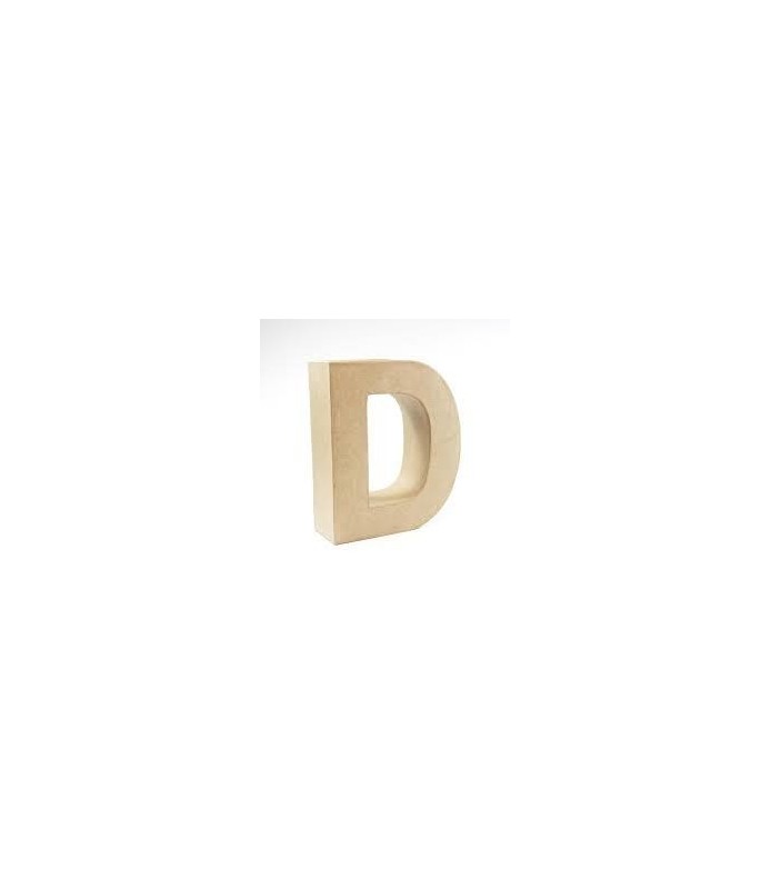 Letras Mache D - H 17,5 X B 14,5 X T 5,5 cm