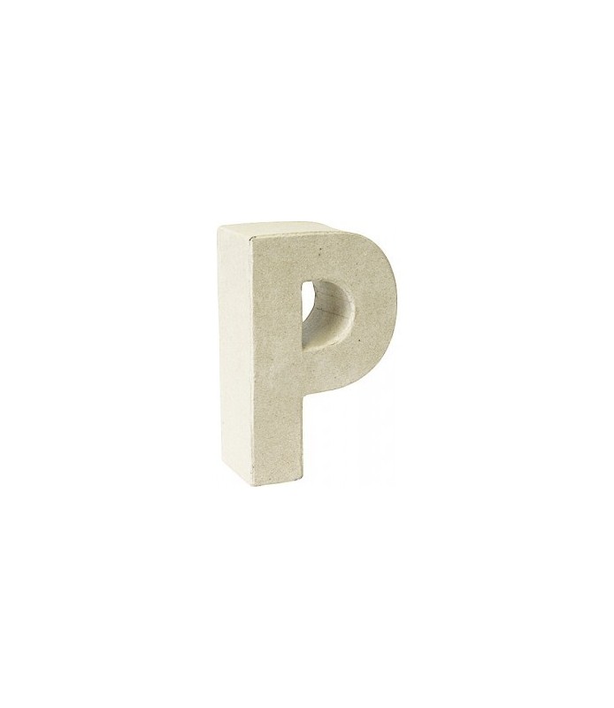 Letras Mache P - H 17,5 X B 13,3 X T 5,5 cm