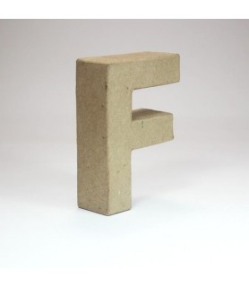Letras  Mache Medianas F - H 10 X B 6,8 X T 3 cm
